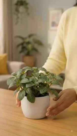 Meet Fittonia, also known as the Nerve Plant! 🌿✨ Iski patti
