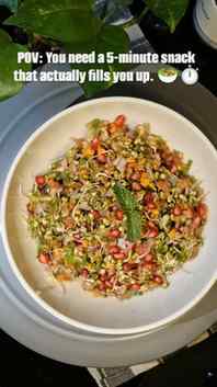 Sprouts Salad : This salad has more crunch than chips... and