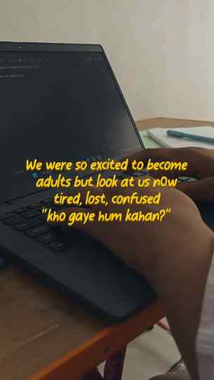 We really thought growing up would be freedom.
Turns out, it