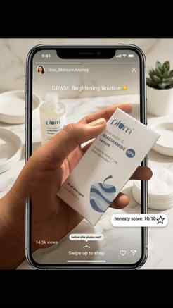 Plum Niacinamide serum for skin brightening 🤍✨
@plum_goodn