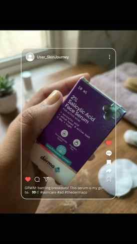 The Derma co Salicylic Acid serum best for oily and acne tre