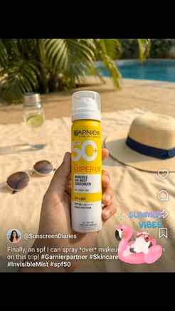 Garnier Air mist sunscreen 💛
#instagram #skincareroutine #g