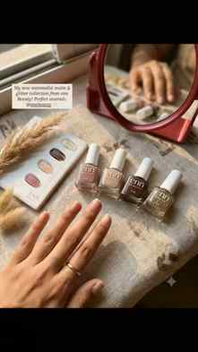 Nail polish 💅 Nude shade 🤍✨
#instagram 
#makeupaddict