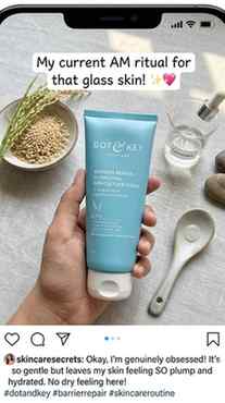 Dot and key skin Barrier Repair Gentle cleanser 🩵✨
#dotandk