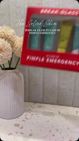 Break glass in case of pimple
pimple care, acne care, skinca