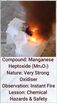 Manganese Heptoxide 😱🔥 | Styrofoam se Instant Ignition | D