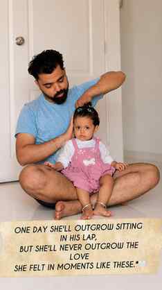 While the world sees a dad simply combing his daughter's hai