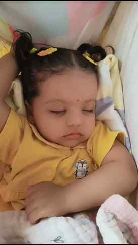 Last night my baby had a very high temperature. My heart san