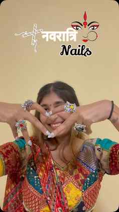 Kem cho? Navratri nails kem lage che? 😍💅🏻
.
.
Nails:- @_n