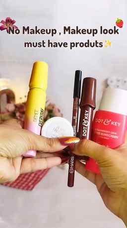 Comment for links 

No makeup makeup look must haves under ₹