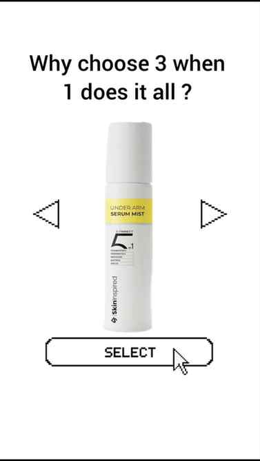 Say hello to this 5-in-1 Under Arm Serum Mist by @skininspir