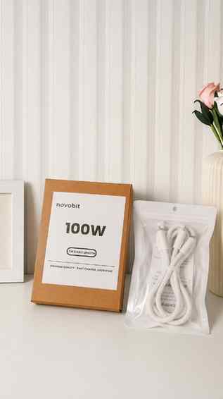 Fast charging ka naya partner! ⚡ 100W Novobit cable
#100Wch