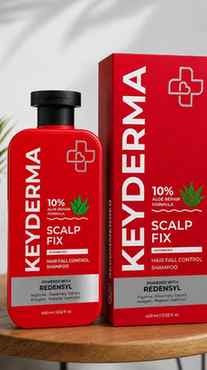 Say goodbye to hair fall! 👋 @keyderma_ Say hello to stronge