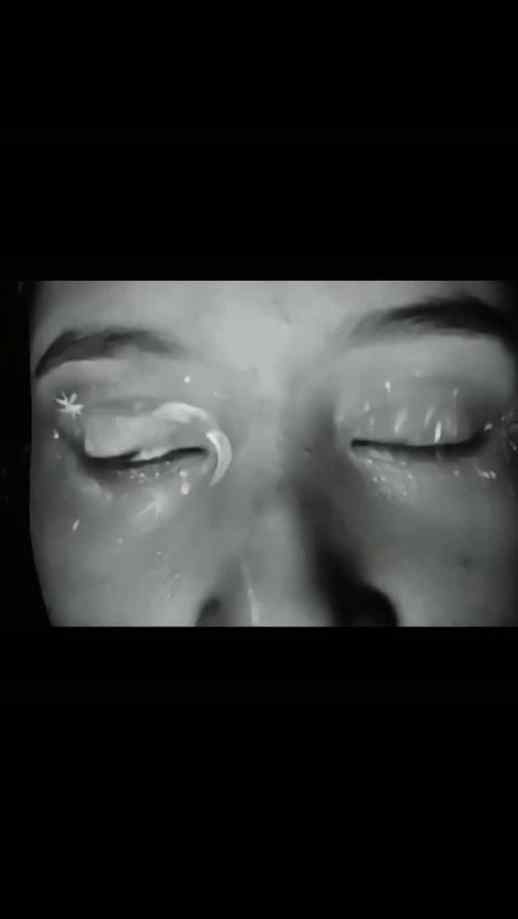 she was crying in black & white, until she painted her tears