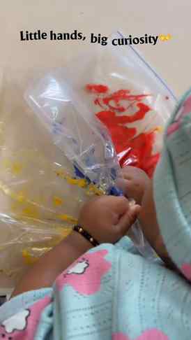 Making Memories Not Mess😂✨🎨

#momlife #babyplay #sensorypl
