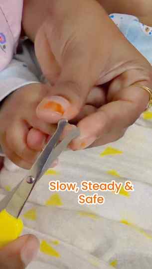 3 reasons every new mom needs baby scissors: 

1. Newborn na