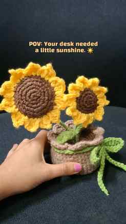 A little pot full of sunshine that never fades. 🌻✨
Handcraf
