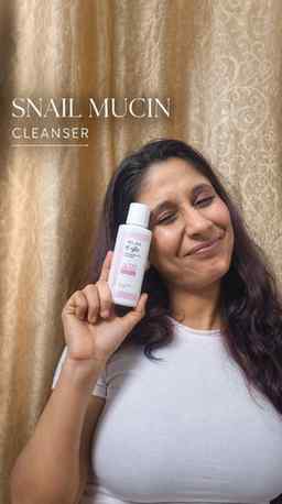 Found a ₹285 Snail Mucin cleanser 👀🐌
Been trying the K-Gl