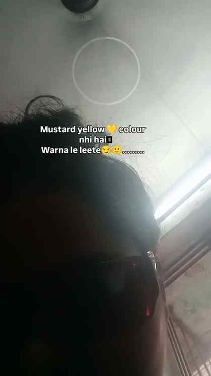 Agar aayega toh inform karna mustard yellow colour ๐
#expl