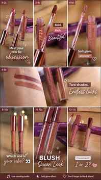 #Meshoo hual
💄✨ Two shades. Endless looks. ✨💄
Bold berry y