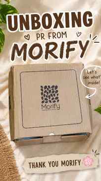 Unboxing some exciting PR from **Morify** 🌸📦✨ So grateful