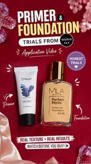 Primer + foundation trials from Smytten 💄✨ Testing the appl