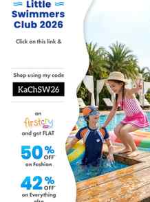 Grab This Amazing Discounts On FirstCry 😊 
Just Use My Code