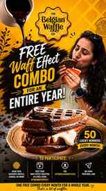 🚨 FREE WAFFLES FOR AN ENTIRE YEAR! 🧇✨
Yes, you read that