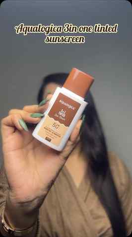 In love with this newly launched Aqualogica 3in1 tinted sun