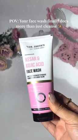 Been using Dr. Sheth's Kesar & Kojic
Acid Facewash and I'm