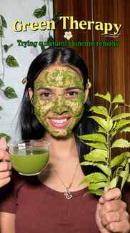 Green therapy 🍃💚
#viral #skincare #homeremedy #fypppppppp
