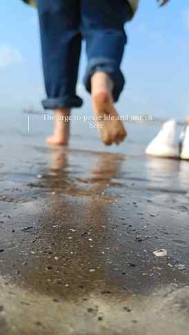 No plans. No notifications. No rush. Just the sound of waves