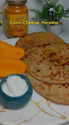 Corn cheese Paratha @nirvanic.foods 
.
.
#viral #instagram #