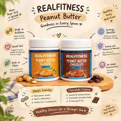 @realfitness_in Peanut butter crunchy, creamy
Get it from