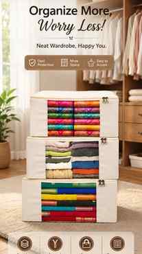 Wardrobe ko organize karna hua super easy! ✨ Premium quality