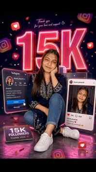 Alhamdulillah 15k complete ❤️🥳🥰
Thank you so much insta Fa