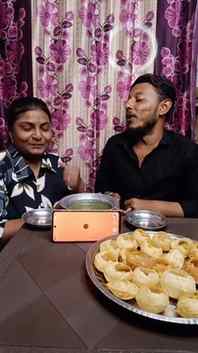 Pani Puri challenge 🤭😉🤤