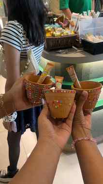 Where chai met glow ✨🍵 Had the cutest time at the Mamaearth