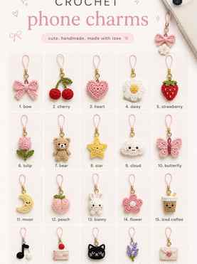 ✨ Handcrafted Crochet Phone Charms are here! 💖📱
Add a cut