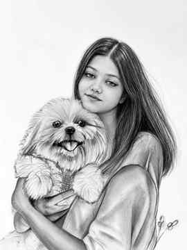 Some moments are better sketched than spoken. 🤍
(pet lover