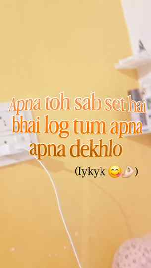 Bed ke side charger hona = life sorted 😂🔌
Mera toh sab set