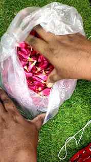 கைவண்ணத்தில் மலர்ந்த செவ்வரளி பூ ஆரம்! 💫
#sevvaralipoomaa