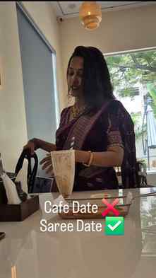Saree Date to Cafe 🥻☕️
#sareelove #sareeswag #cafedate☕️ #