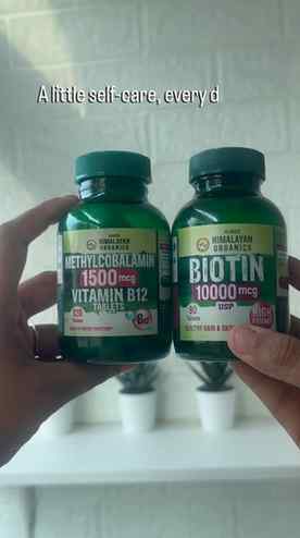 My daily wellness routine ✨💚
Himalayan Organics Biotin 10,
