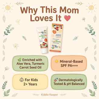 Protect. Play. Repeat. ❤️
Grab your KiddieKeeper Sunscreen t