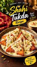 👑 Shahi Tukda — Royal Dessert at Home! ✨🤤
Crispy bread +