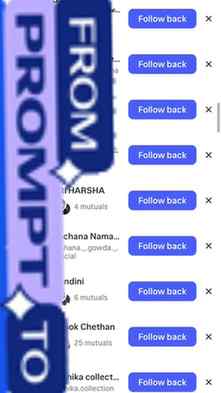 Follow share and comment "prompt"