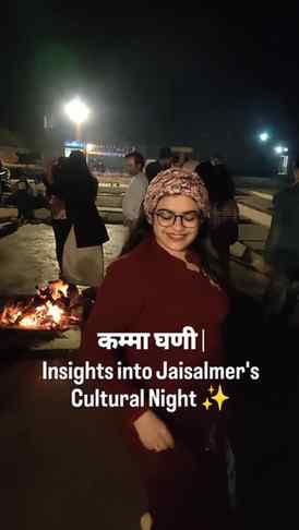 *खम्मा घणी* (Typo error in reel) Maafi 🙏
Jaisalmer ki raat,