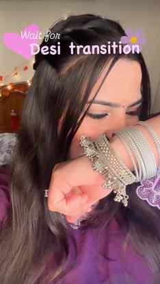 ✨ Desi ada, aankhon mein thodi si Aarzo… 🪷🤍
#DesiGirl #De