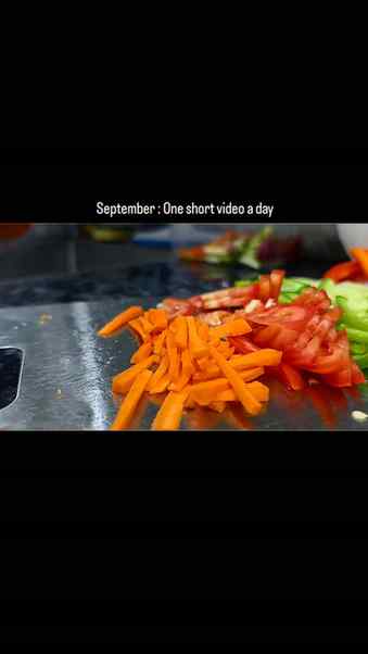 Only colors I like.....
#choppedveggies #videojournal #sept